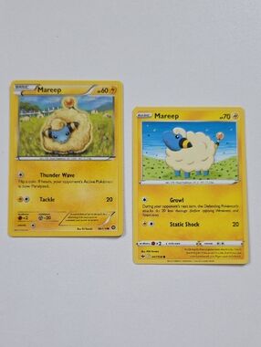 Pokemon Mareep Trading Cards - Yellow Electric Type (Set of 2)